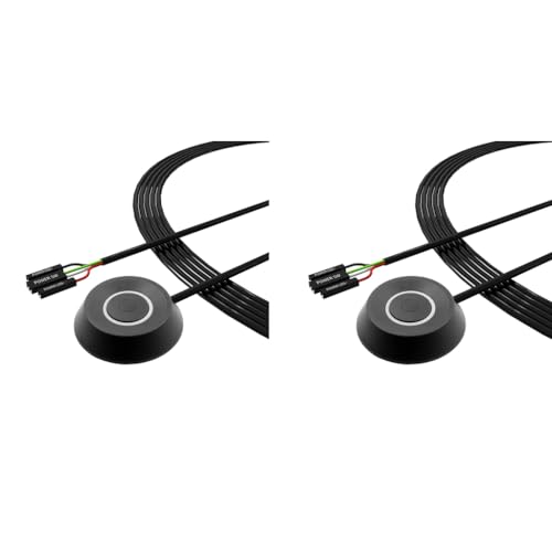 Verilux® Desktop LED Computer Power Button PC Switch External With USB 2M Cables DIY Modification Self Adhesive 2PCS Verilux® Desktop LED Computer Power Button PC Switch External With USB 2M Cables DIY Modification Self Adhesive 2PCS